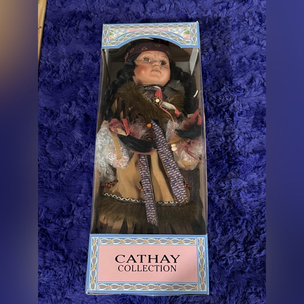 Cathay Collection “Brlana” Porcelain Native American Doll Limited Edition